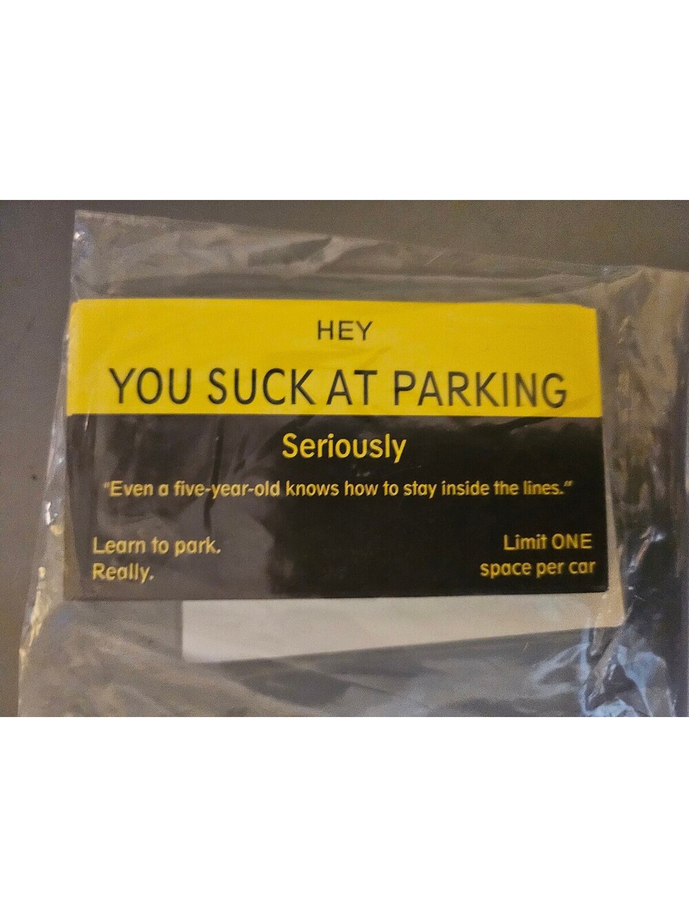 Lot of 20 - you suck at parking cards - NEW